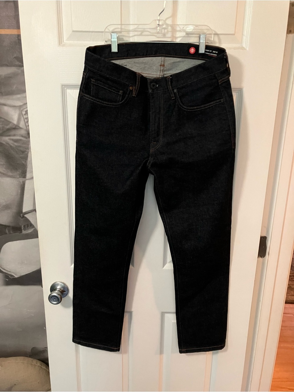 ROARK Indigo Denim Hwy 128 Straight Fit Jeans 32 Mens Dark Blue Stretch NWOT
